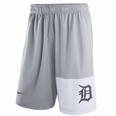 Men's Detroit Tigers Nike Gray Dry Fly Shorts